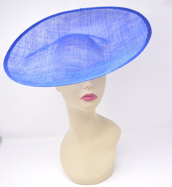 Sinamay Hat Base, Upturned Brim, DIY Millinery Supply (16.14" Diameter)