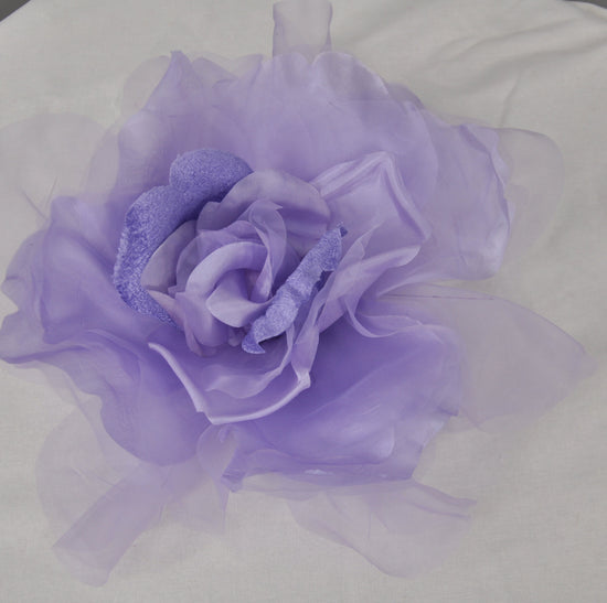 Silk Flower For Brim Kentucky Derby Hat, Ascot Hat for Wedding & Tea Party, Garden Party Hat, Mother of the Bride, Church Orange
