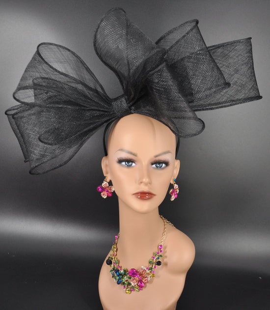 Oversize Sinamay Fascinator Hat: DerbyTea Party Headband