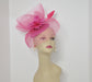 Hot Pink Feather Fascinator Hat: DerbyWedding Headband