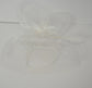 Kentucky Derby Wedding Feather Floral Organza w Sinamay Headband Fascinator Hat Cocktail White