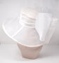 White Sinamay Kentucky Derby Hat: Wide Brim Royal Ascot Hat