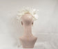 Wide Brim Kentucky Derby Fascinator  Hat, Ascot Hat for Wedding & Tea Party, Garden Party Hat, Mother of the Bride, Church- Ivory