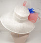 Sinamay Kentucky Derby Hat: Wide Brim Royal Ascot Wedding Hat