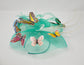 Butterfly Feather Fascinator: Turquoise Floral Headband for Kentucky Derby
