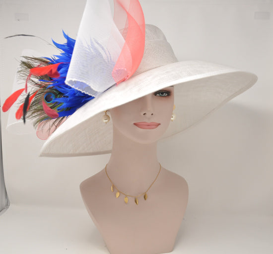 Sinamay Derby Hat: Wide Brim Royal Ascot Wedding Hat