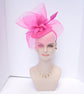 Hot Pink Feather Fascinator Hat: Kentucky Derby Wedding Headband