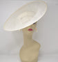 Sinamay Saucer Hat Base: Upturned Brim DIY Millinery Supply (16.14 Diameter)