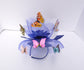 Royal Blue Kentucky Derby Fascinator: Feather, Butterfly, Floral Headband