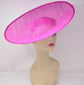 Sinamay Saucer Hat Base: Upturned Brim DIY Millinery Supply (16.14 Diameter)