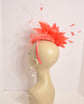 Coral Pink Feather Fascinator Hat, Royal Ascot Headband