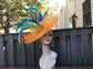 Orange Feather Fascinator Hat: Royal Ascot Kentucky Derby Headband