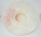 Coral Feather Derby Hat: Ivory Wide Brim Sinamay Wedding Hat