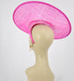 Sinamay Saucer Hat Base: Upturned Brim DIY Millinery Supply (16.14 Diameter)