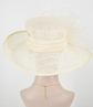 Derby Hat: Jumbo Feather Flower Ostrich Quill Sinamay Church Hat