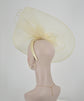 Off White Feather Fascinator Hat: Royal Ascot, Kentucky Derby