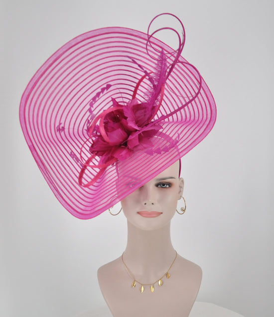 Royal Ascot Fascinator Hat: Jumbo Feather Flower, Kentucky Derby Wedding