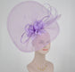 Cute Jumbo Lilac Royal Ascot Horse Race Oaks day hat  Fascinator Kentucky Derby Hat Church Tea wedding Party Hat