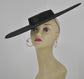Large Brim Sinamay Fascinator Hat: Kentucky Derby Millinery Supply (18.5")
