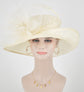 Kentucky Derby Hat: Jumbo Feather Flower Ostrich Quill Sinamay Church Hat