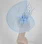 Powder Blue Feather Fascinator Hat: Kentucky Derby, Tea Party