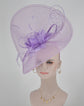 Lilac Feather Fascinator Hat, Royal Ascot DerbyWedding