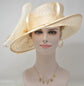Sinamay Kentucky Derby Hat: Floppy Brim, Millinery Flower Bucket