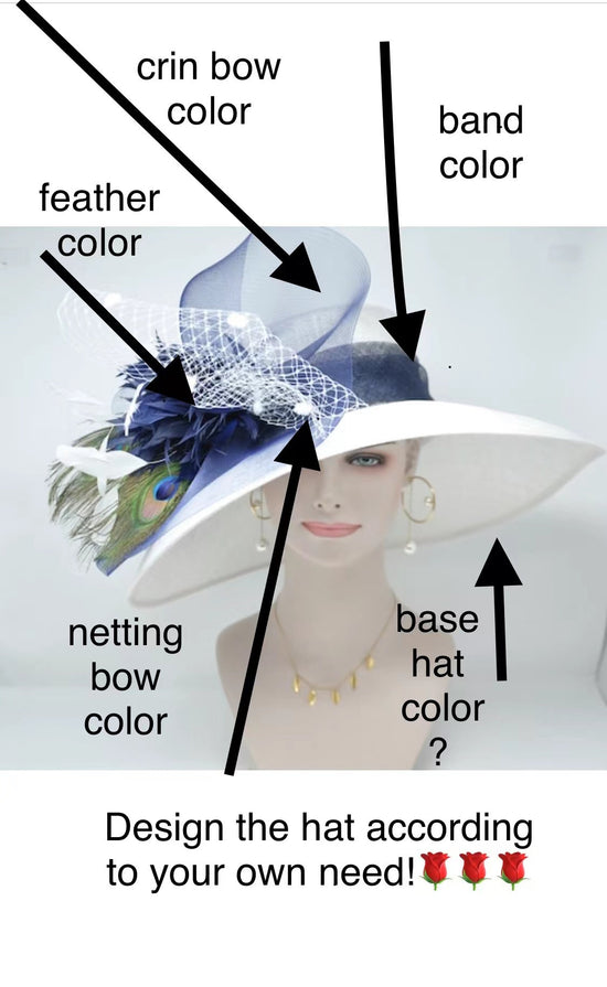 Special Custom Derby Hat order for you!! Design the hat according to your need!!!