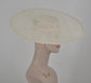 Large Brim Sinamay Fascinator Hat: DIY Millinery Supply (18.5" Diameter)