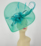 Emerald Green Feather Fascinator Hat: Kentucky Derby, Tea Party