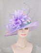 Lavender Kentucky Derby Hat: Feather Flower Royal Ascot Hat