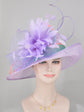 Lavender Kentucky Derby Hat: Feather Flower Royal Ascot Hat