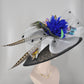 Sinamay Kentucky Derby Hat: Black Wide Brim with Butterflies
