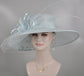 Powder Blue Sinamay Wide Brim Hat: Kentucky Derby, Tea Party