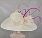 Ivory Feather Kentucky Derby Hat: Royal Ascot Wedding Party Hat