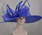 Royal Blue Derby Hat: Ascot Wedding Tea Party Hat