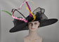 Black Feather Fascinator Hat: Royal Ascot, Kentucky Derby, Tea Party