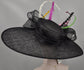 Black Feather Fascinator Hat: Royal Ascot, Kentucky Derby, Tea Party
