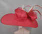 22089 Red+The Colors You Need Royal Ascot Horse Race Oaks day hat Carriage Tea Party Wedding Kentucky Derby Hat Party Hat