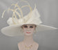 Wide Brim Feather Derby Hat: Royal Ascot Wedding Party