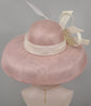 Blush Pink Sinamay Dome Hat: Audrey Hepburn Style DerbyTea Party