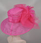 Fuchsia Organza Kentucky Derby Hat: Tea Party Wedding Hat