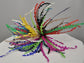 Red Kentucky Derby Hat: Wide Brim Feather Ascot Hat