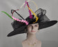 Black Feather Fascinator Hat: Royal Ascot, Kentucky Derby, Tea Party