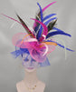 Peacock Pheasant Feather Fascinator Hat: Custom Sinamay Crin Design