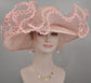 Church Kentucky Derby Hat Carriage Tea Party Wedding Wide Brim Woman&