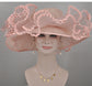 Church Kentucky Derby Hat Carriage Tea Party Wedding Wide Brim Woman&