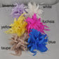 Wide Brim Sinamay Kentucky Derby Hat with Jumbo Feather Flower