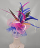 Peacock Pheasant Feather Fascinator Hat: Custom Sinamay Crin Design