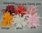 Wide Brim Sinamay Derby Hat: Hot Pink Feather Church Hat